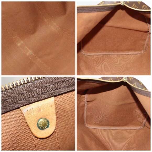 LOUIS VUITTON Monogram Keepall 60 Boston Bag M41422 LV Auth - Picture 15 of 16